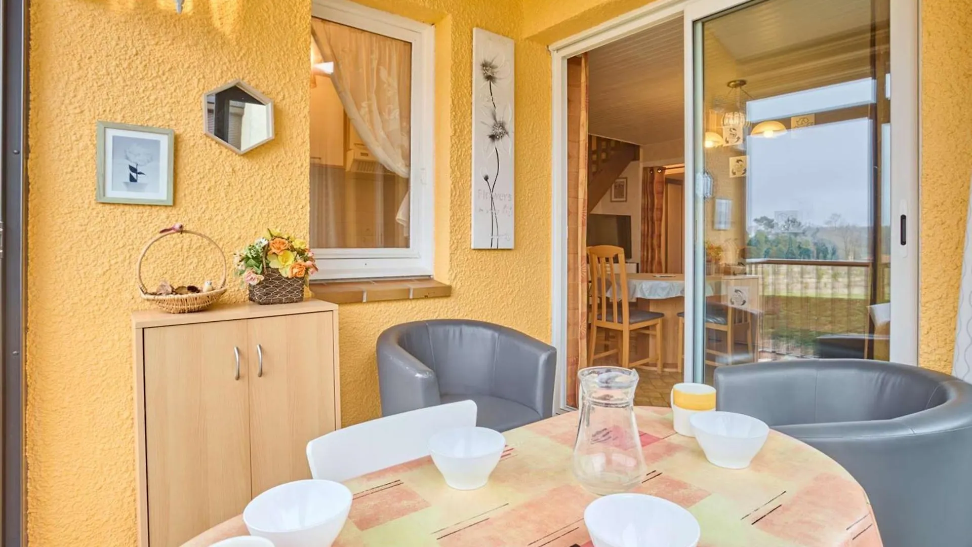 T2 Bis Lumineux Avec Veranda, Parking Gratuit, Wifi, Proche Nature - Fr-1-841-33 Barbotan-les-Thermes Apartman